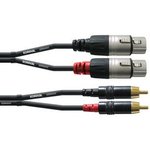 CFU1.5FC, Audio Cable, XLR 3-Pin Socket - RCA Plug, 1.5m