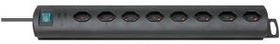 1153302128, Outlet Strip Primera-Line 8x CH Type J (T13) Socket - CH Type J (T12) Plug Black 2m