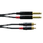 CFU1.5PC, Audio Cable, Mono, 6.35 mm Jack Plug - RCA Plug, 1.5m