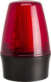 LEDS100-01-02, LEDS100 Series Red Flashing Beacon, 10 → 17 V ac/dc, Surface Mount, LED Bulb, IP65