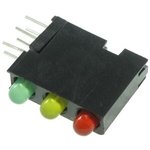 564-0100-222F, LED Circuit Board Indicators HI EFF GREEN DIFF