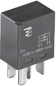 Фото 1/4 3-1393292-8, Power Relay 24VDC 30A SPDT(23x15.5x25.4)mm Plug-In Automotive