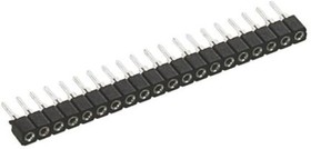 831-87-004-10-001101, 4 Way Straight Through Hole 2mm SIL Socket, Solder, 3A 100 V ac, 150 V dc