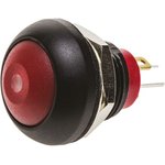 DPWL1CGRR, Single Pole Single Throw (SPST) Momentary Red LED Miniature Push ...