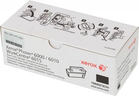 Фото 1/10 Картридж лазерный Xerox 106R01634 черный (2000стр.) для Xerox Ph 6000/6010N/WC 6015