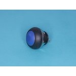 PSW-7-Bl, Кнопка круглая 12мм 125В 0,125А без фиксации, герметичная IP67, синяя
