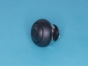 Фото 1/5 PSW-7-B, Кнопка круглая 12мм 125В 0,125А без фиксации, герметичная IP67, черная