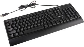 Фото 1/8 Клавиатура Gembird KB-220L {с подстветкой, USB, черный, 104 клавиши, подсветка Rainbow, кабель 1.5м, водоотталкивающая поверхность}