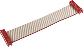 Фото 1/5 1483355-1, Micro-MaTch Series Flat Ribbon Cable, 14-Way, 1.27mm Pitch, 100mm Length, Micro-MaTch IDC to