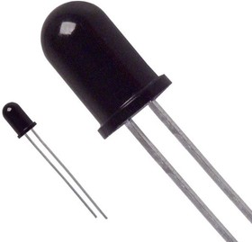 Фото 1/2 QSD124, Фототранзистор, 880 нм, 24 °, 100 мВт, 2 вывод(-ов), T-1 3/4 (5mm)