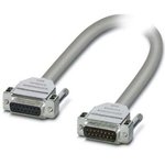2302065, Female 15 Pin D-sub to Male 15 Pin D-sub Serial Cable, 1 m