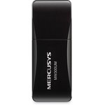 MERCUSYS N300 Мини Wi-Fi USB-адаптер, до 300 Мбит/с на 2,4 ГГц, 2 встроенные антенны, порт USB 2.0