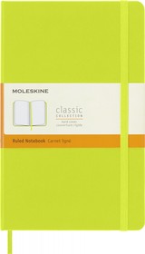 Фото 1/5 Блокнот Moleskine CLASSIC QP060C2 Large 130х210мм 240стр. линейка твердая обложка лайм