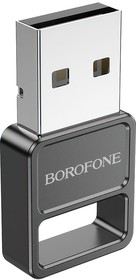 Фото 1/3 USB Bluetooth Адаптер BOROFONE DH8 (черный)