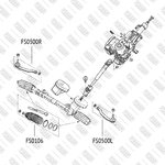 FS0500L, Наконечник рулевой Renault Fluence, Scenic, Megane 08- Fixar левый