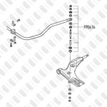 FP0636, Тяга стабилизатора передняя левая/правая