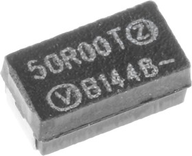 Фото 1/2 Y174550R0000T9R, Metal Foil Resistors - SMD 50ohms tcr0.2 0.01% .6w