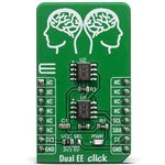 MIKROE-3762, DUAL EE CLICK EEPROM Development Kit for AT24CM02 for I2C