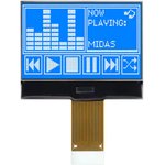 MCCOG128064B12W-BNMLW, MCCOG128064B12W-BNMLW Graphic LCD Display Blue, Transmissive