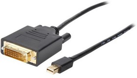 Фото 1/2 Кабель Leadtek X0101G00247A DVI(M) to mini-DisplayPort 45cm/BLACK