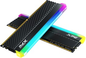 Фото 1/3 Оперативная память 16GB Adata DDR4 4400 DIMM XPG Spectrix D45G RGB Gaming Memory AX4U44008G19K-DCBKD45G Non-ECC, CL19, 1.35V, 2 x 8GB, RTL (