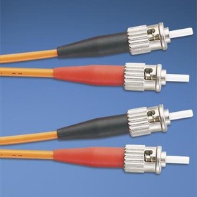 F6D2-2M1Y, Fiber Optic Cable Assemblies ST-ST 62.5um mm Dupl Patch Cord 1m