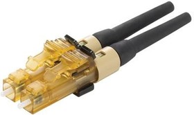 FLCDMC6BLY, Fiber Optic Connectors LC OptiCam 62.5um mm Dupl Connector Bla