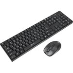 Клавиатура + мышь Оклик 210M клав:черный мышь:черный USB беспроводная (612841)