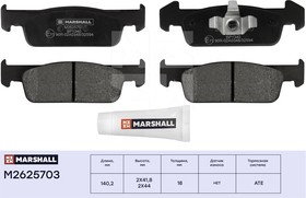 M2625703, Колодки тормозные Renault Logan 13-, Sandero 13- (8V) передние Marshall