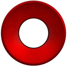 Cap, round, Ø 25 mm, (H) 2.05 mm, red, for short-stroke pushbutton Ultramec 6C, 10ZB08