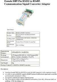 Converter model 485a схема