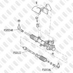 FS0534L, Наконечник рулевой тяги FORD Focus 98-  L FRONT