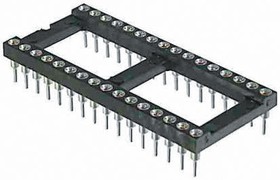 W30528SFTRC, 2.54mm Pitch Vertical 28 Way, Through Hole Turned Pin Open Frame IC Dip Socket, 3A