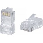 Коннектор WRline (WR-8P8C-C5E) UTP кат.5E RJ45 прозрачный (упак.:100шт)