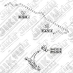 AB22023, сайлентблок наружн. п.!\ Nissan Primera all 96-02