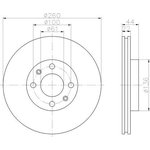 92119203, Диск тормозной NISSAN/RENAULT MICRA/NOTE/CLIO III перед. вент ...