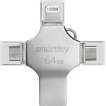 USB 3.0 накопитель Smartbuy 064GB MC15 Metal Quad (SB064GBMC15)