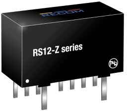 Фото 1/3 RS12-2415SZ, Isolated DC/DC Converters - Through Hole 12W 9-36Vin 15Vout 800mA SIP8