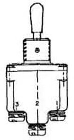 Фото 1/3 2TL1-7, Toggle Switches DPDT (ON)-OFF-(ON) Screw Term