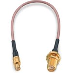 Coaxial cable, SMA jack (straight) to MCX plug (straight), 50 Ω, RG-178/U ...
