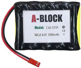 A-BLOCK C60.10RP, Аккумуляторная сборка NiCd 6.0V 1000mAh