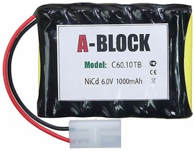 A-BLOCK C60.10TB, Аккумуляторная сборка NiCd 6.0V 1000mAh