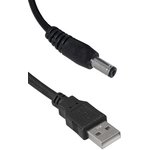 USB2.0 A(m)-DC2.1x5.5mm 1.5m, Компьютерный шнур USB 2.0 A(m)-DC 2.1x5.5 мм, 1.5 м