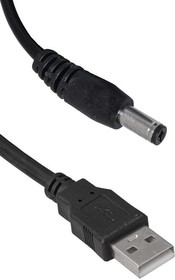 Фото 1/2 USB2.0 A(m)-DC2.1x5.5mm 1.5m, Компьютерный шнур USB 2.0 A(m)-DC 2.1x5.5 мм, 1.5 м