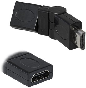 Фото 1/2 HDMI (m)-HDMI (f) turn, Разъём HDMI(m)-HDMI(f), поворотный