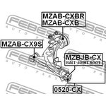 MZAB-CX9S, Сайлентблок передний рычага подвески | перед прав/лев |