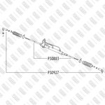 FS0927, Нак.рул.тяги лев.,прав.NISSAN ALMERA 00=