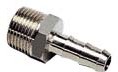 0123 07 17, LF3000 Series Straight Threaded Adaptor, R 3/8 Male to Push In 7 mm, Threaded-to-Tube Connection Style