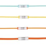 NWSLC2-2Y, Wire Labels & Markers Yellow cable ident sleeve for 2