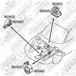 BE23001, BE23001_сайлентблок левой подушки ДВС!\ Mitsubishi Galant 92-96